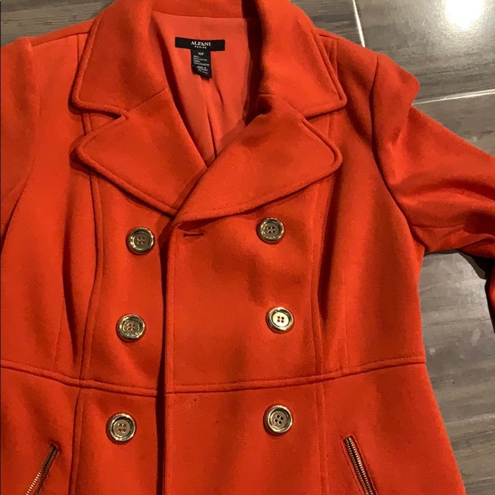 Alfani Orange Coat - Picture 4 of 5